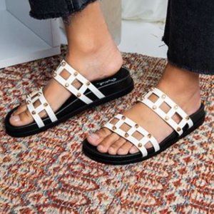 Trending! White Studded Sandals (Re-Stocked)